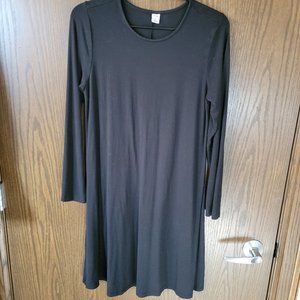 GAP Black Soft Stretch Flare Dress Size Medium
